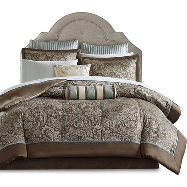 12 Piece Cotton Polyester Comforter Set